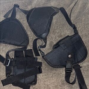 Black Tactical Holster Set